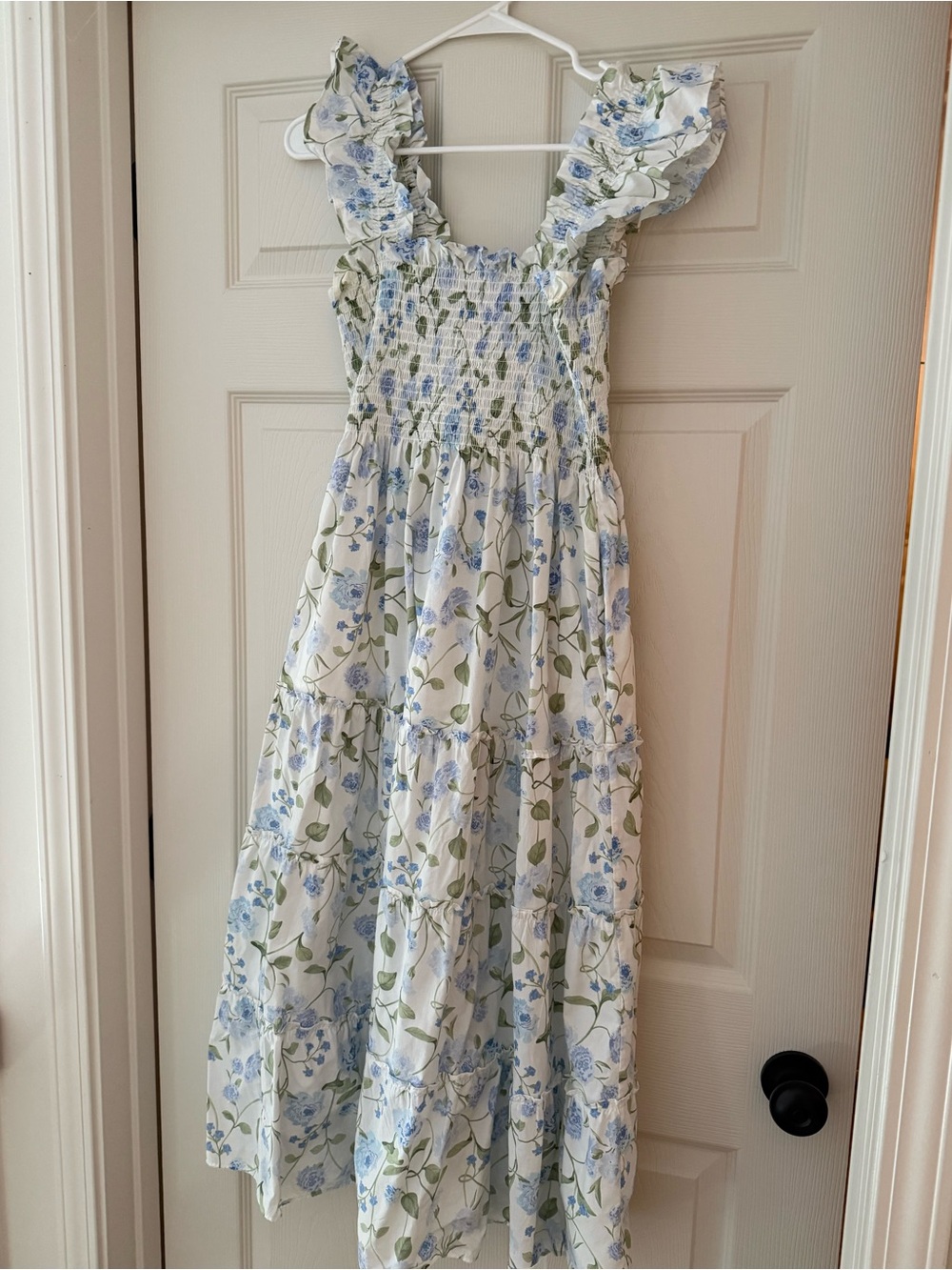 Women’s Hill House Home White Floral Dress - Blue & Green Print